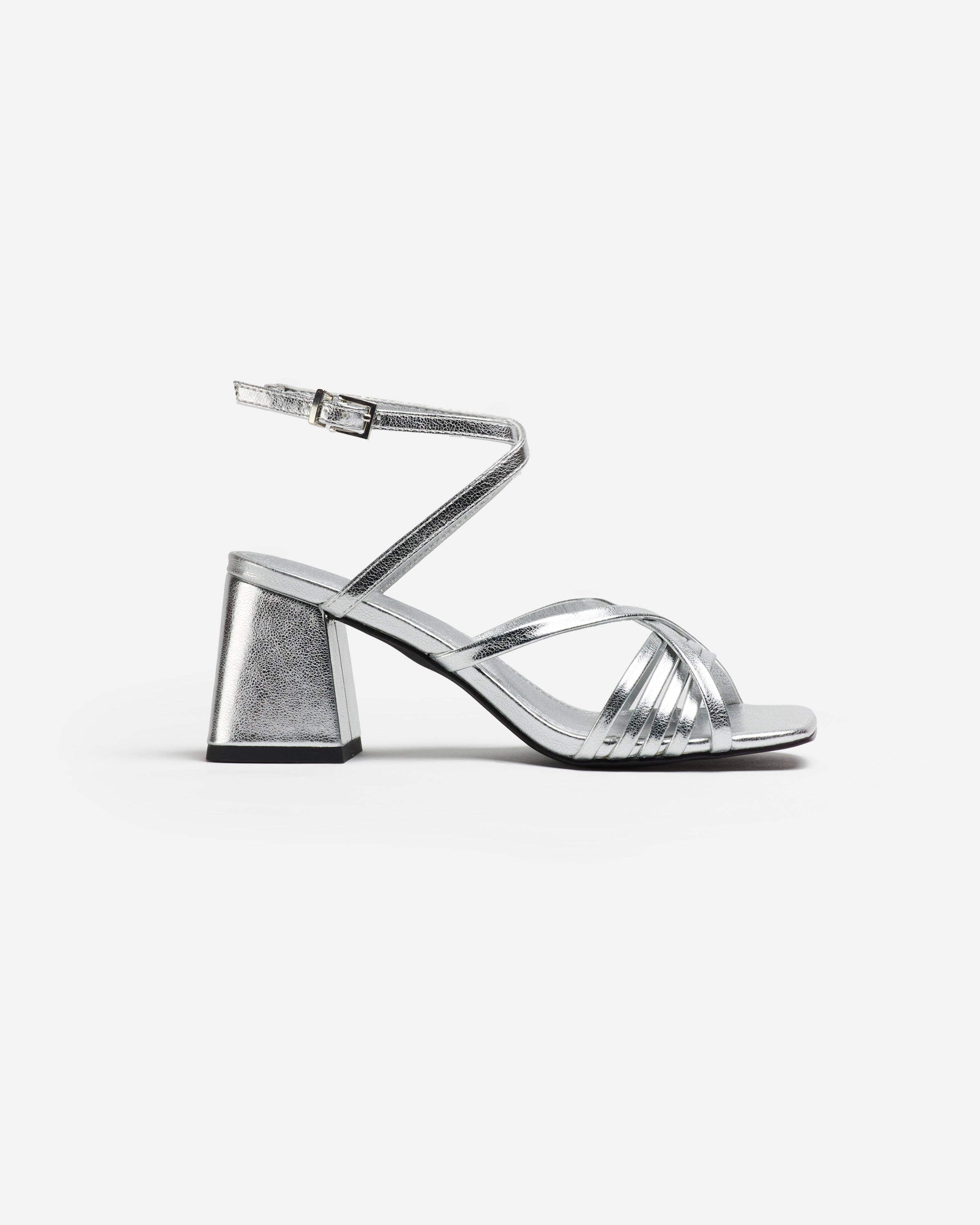 MIM Sandalia de tacón DEVA PLATA