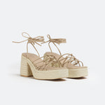 MIM Sandalia de tacón LENA BEIGE