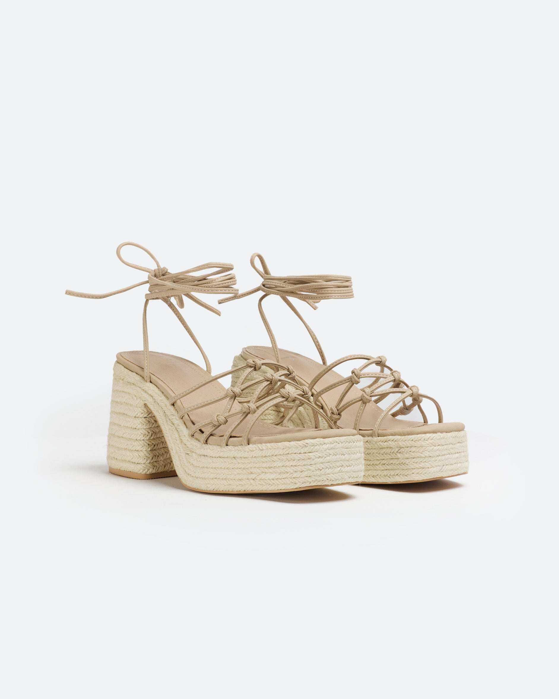 MIM Sandalia de tacón LENA BEIGE