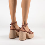 MIM Sandalia de tacón RIVA CORAL