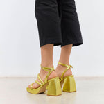 MIM Sandalia de tacón SKY LIMA METALIZADO