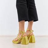 MIM Sandalia de tacón SKY LIMA METALIZADO