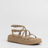 MIM Sandalia plana Formentor Neat Topo