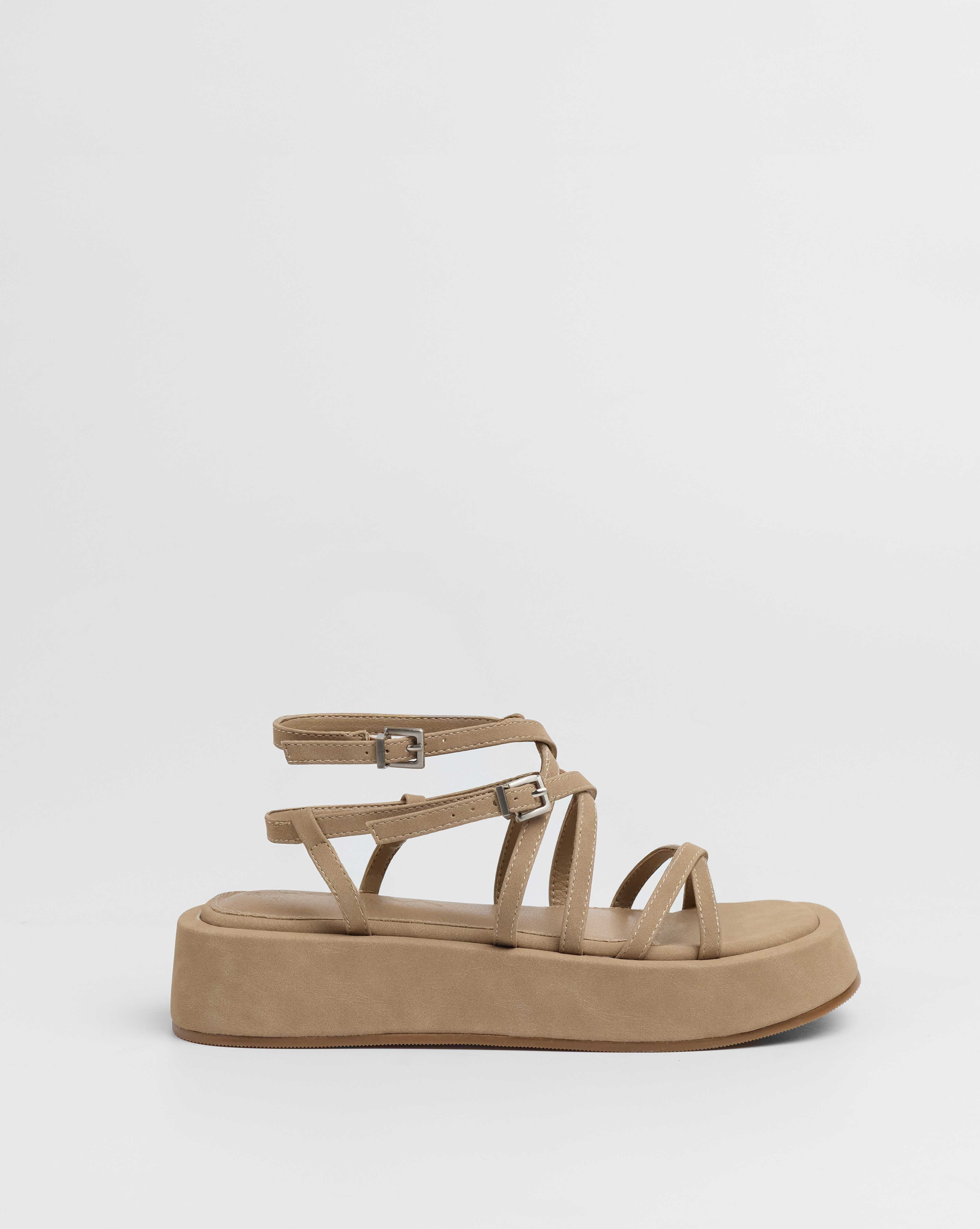 MIM Sandalia plana Formentor Neat Topo