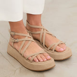 MIM Sandalia plana Formentor Neat Topo