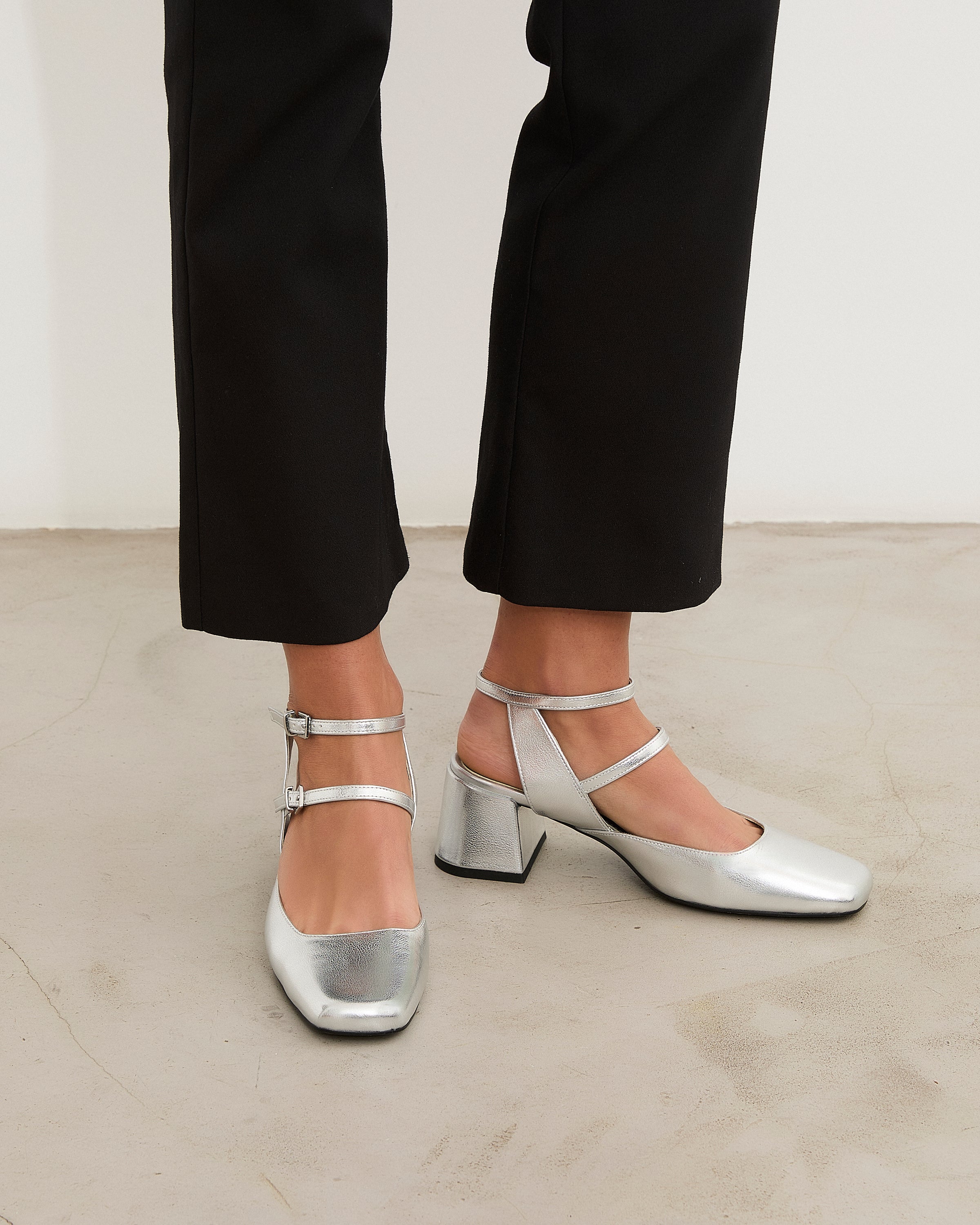 Mim shoes Sandalia de tacón AUDREY PLATA