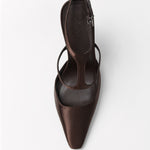 Mim shoes Tacón cerrado DANIELLE CHOCOLATE SATIN
