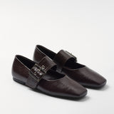 Mim shoes Zapato plano DOVI CHOCOLATE