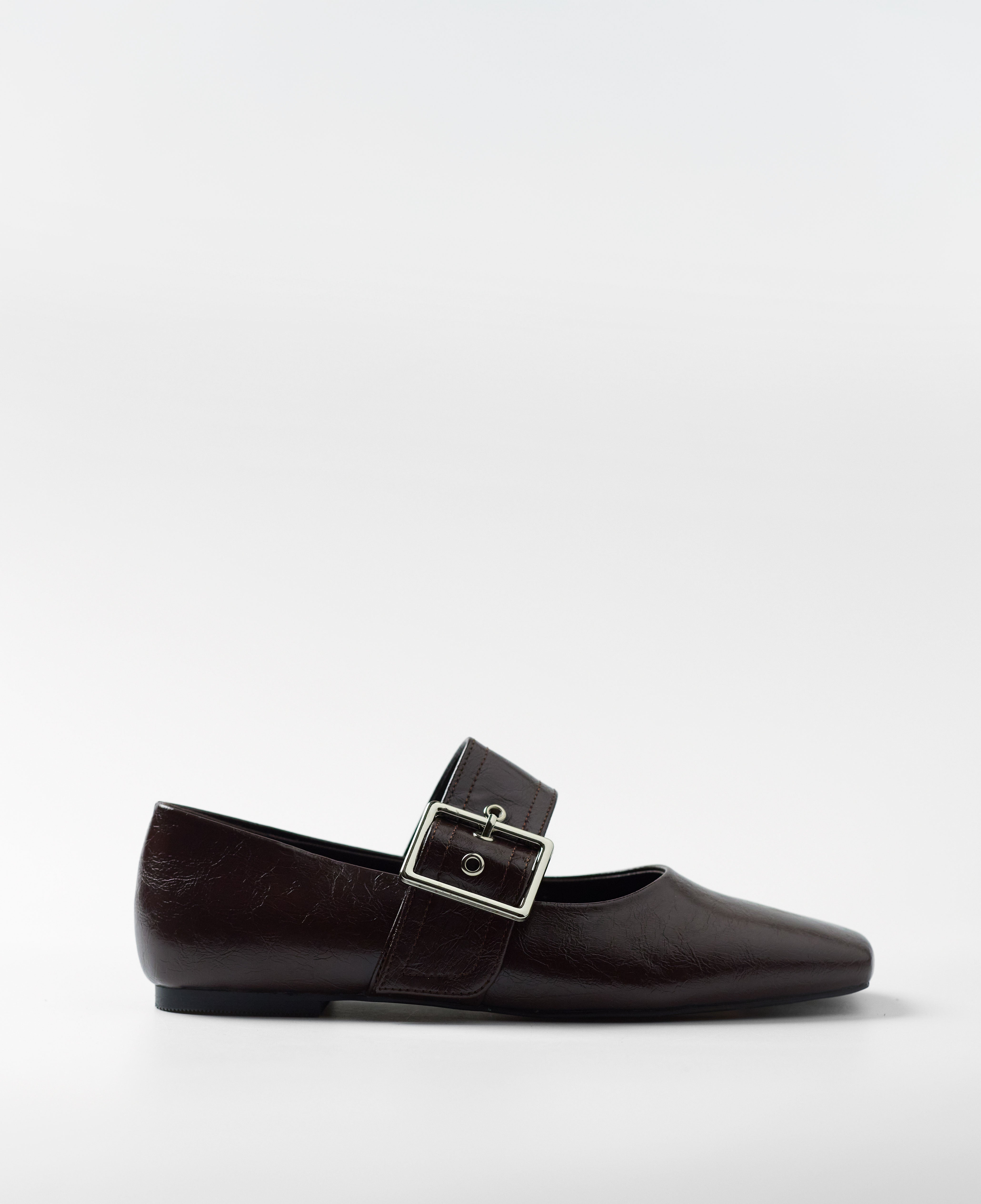 Mim shoes Zapato plano DOVI CHOCOLATE