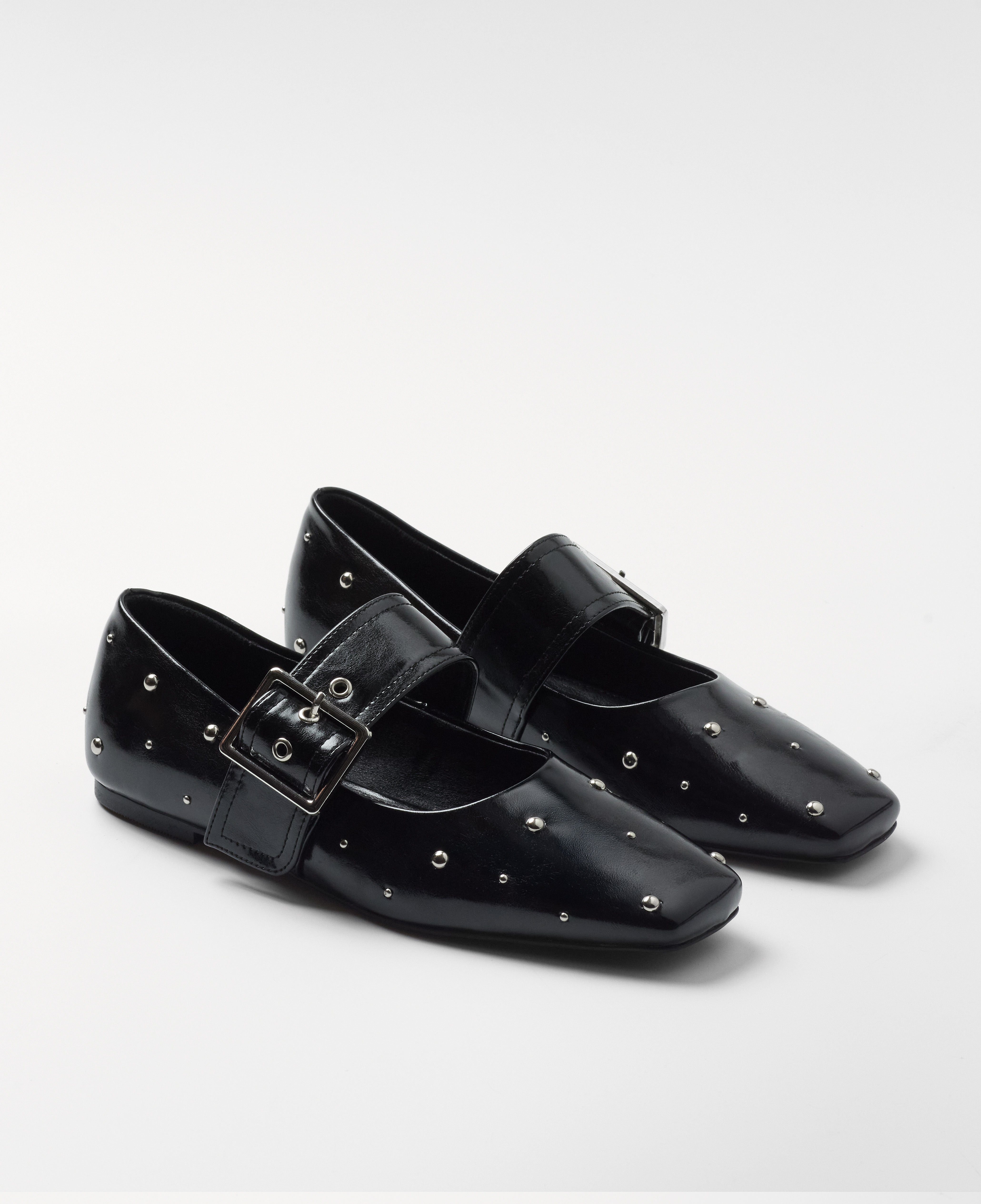 Mim shoes Zapato plano DOVI NEGRO TACHAS