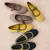 Mim shoes Zapato plano LIBE AMARILLO