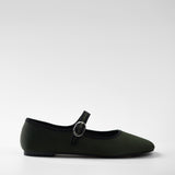 Mim shoes Zapato plano LIBE OLIVA SATIN