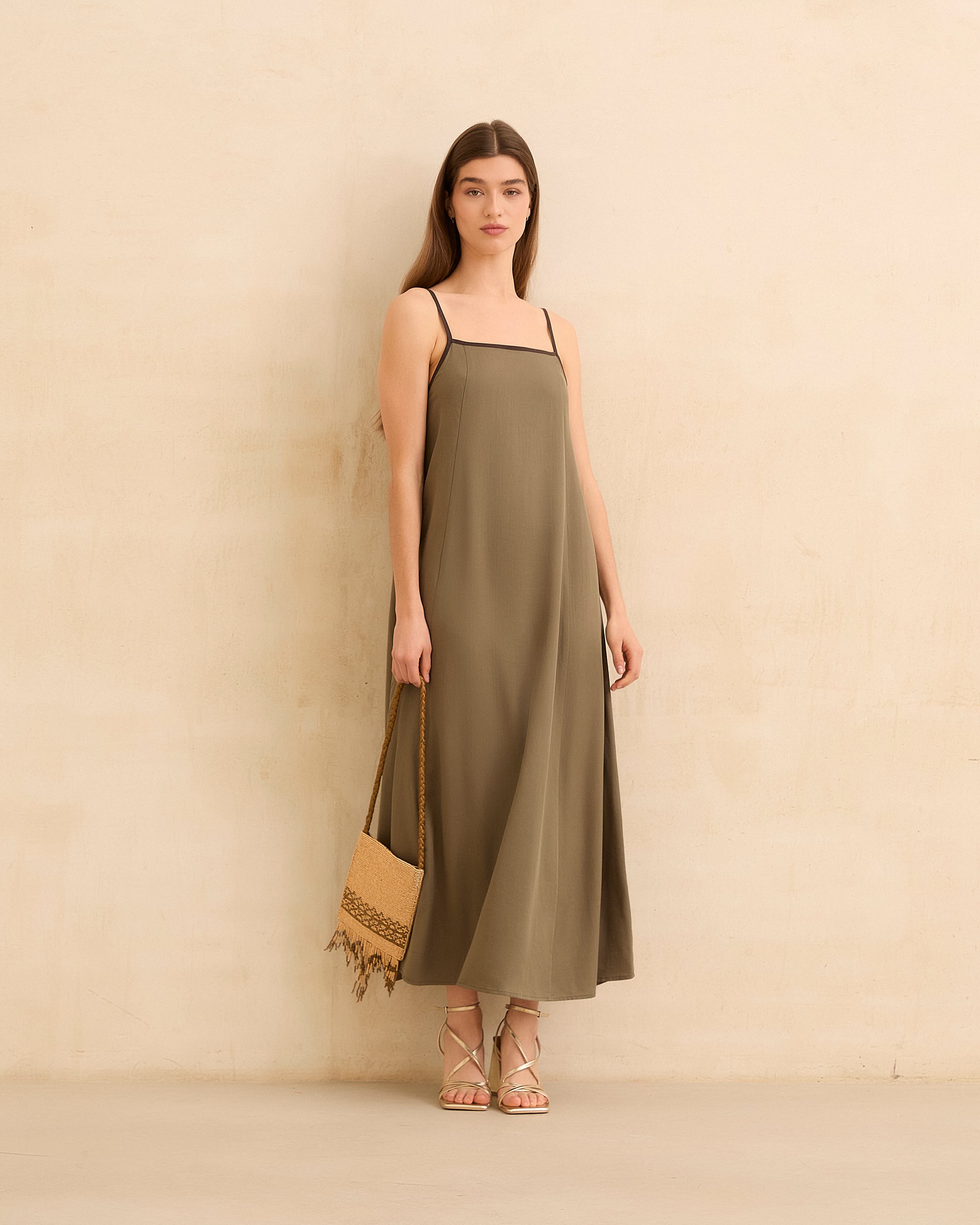 MIM Vestido VESTIDO LYNN KAKI