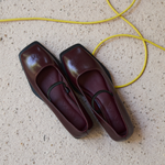 MIM Zapato plano MARE BURDEOS